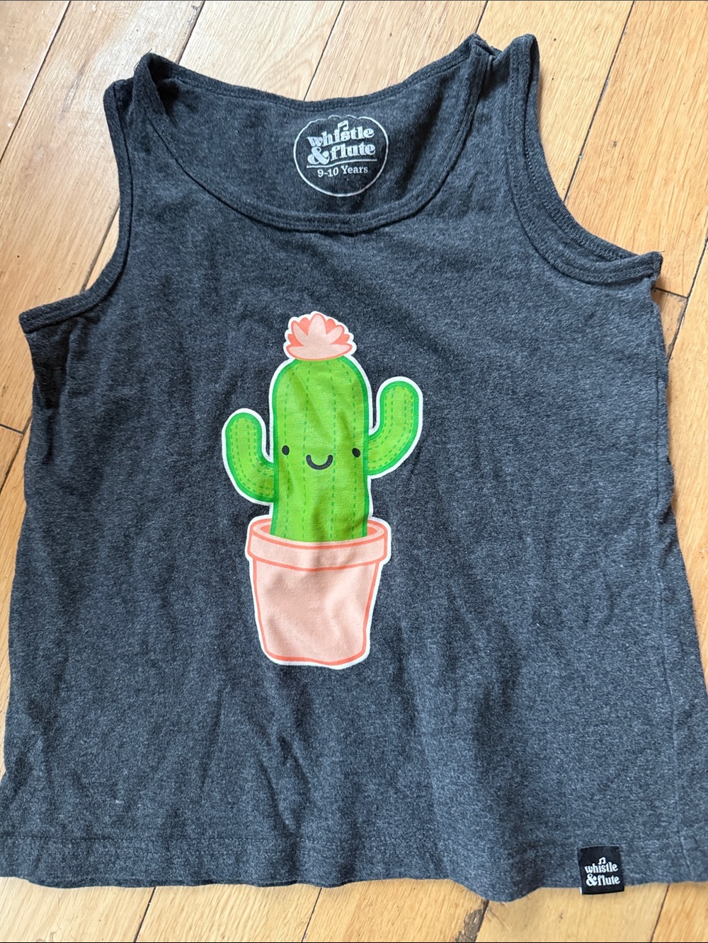 Whistle & Flute Charcoal Grey Cactus Tank Top